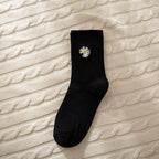 Combed Out Of Pure Cotton Socks Autumn Cute Japanese Harajuku Planet Magic Array Embroidery Long Socks Korean Style Kawaii Girls Socks For Men And Women