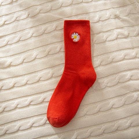 Combed Out Of Pure Cotton Socks Autumn Cute Japanese Harajuku Planet Magic Array Embroidery Long Socks Korean Style Kawaii Girls Socks For Men And Women