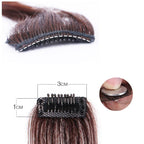 Hair Bangs Clip In Front Side Bangs Synthetic Fake Fringe Hair Extensions For Women Natural Hairpiece Natural Flat Neat Bangs With Temples For Women One Piece Hairpiece
