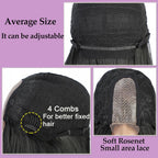 Long Body Wave Black Wig Synthetic Wigs for Black Women Middle Part Brown Red Pink Purple Cosplay Hair Wigs For Black Women Cosplay Wigs For Women Stevvex