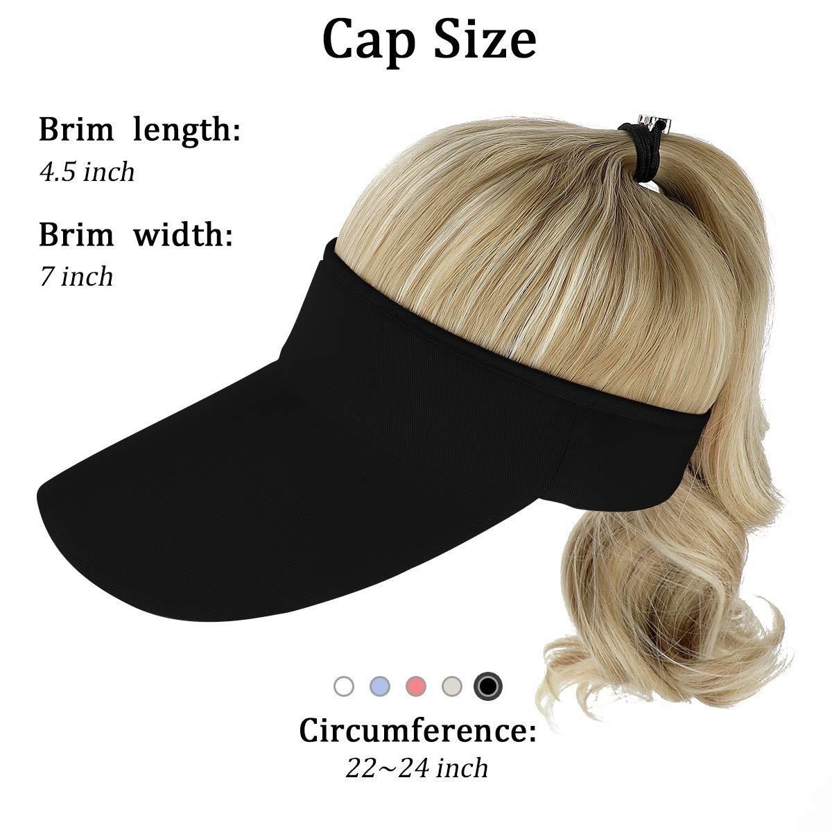 Ponytail Extension Cap hair Synthetic Wig Curly Wavy Wigs with Visor Hat hair Wigs for Women Hat Baseball Wigs For Black Women Cosplay Wigs For Women Stevvex