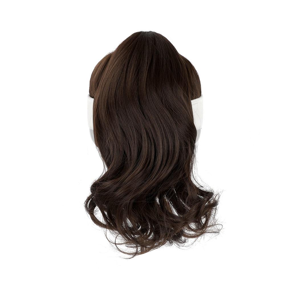 Ponytail Extension Cap hair Synthetic Wig Curly Wavy Wigs with Visor Hat hair Wigs for Women Hat Baseball Wigs For Black Women Cosplay Wigs For Women Stevvex