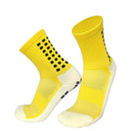 Unisex Cycling Socks Football Socks Round Silicone Suction Cup Grip Anti Slip Soccer Socks Sports Baseball Rugby Socks For Men And Women Stevvex