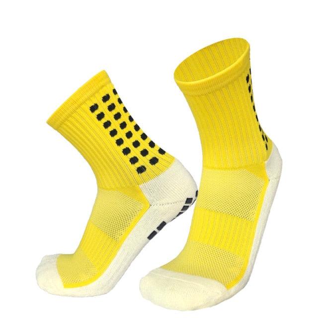 Unisex Cycling Socks Football Socks Round Silicone Suction Cup Grip Anti Slip Soccer Socks Sports Baseball Rugby Socks For Men And Women Stevvex