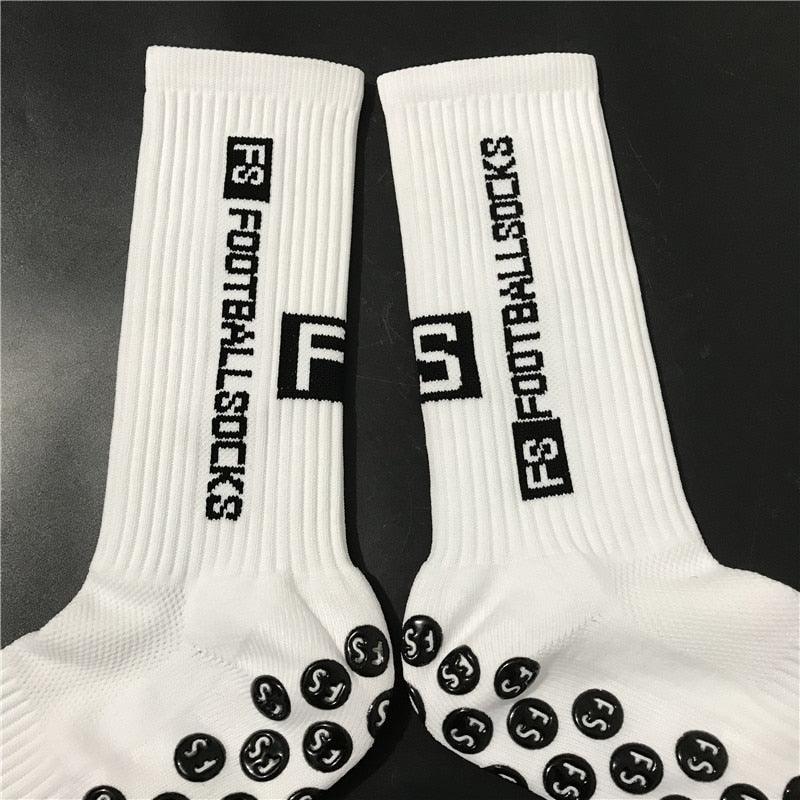 Unisex Cycling Socks Football Socks Round Silicone Suction Cup Grip Anti Slip Soccer Socks Sports Baseball Rugby Socks For Men And Women Stevvex