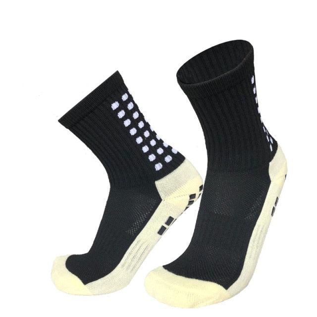 Unisex Cycling Socks Football Socks Round Silicone Suction Cup Grip Anti Slip Soccer Socks Sports Baseball Rugby Socks For Men And Women Stevvex