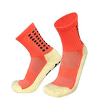 Unisex Cycling Socks Football Socks Round Silicone Suction Cup Grip Anti Slip Soccer Socks Sports Baseball Rugby Socks For Men And Women Stevvex