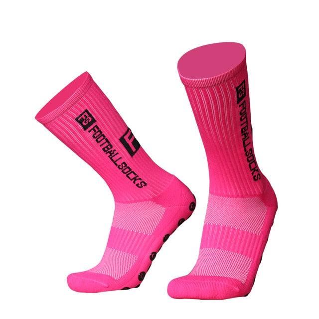 Unisex Cycling Socks Football Socks Round Silicone Suction Cup Grip Anti Slip Soccer Socks Sports Baseball Rugby Socks For Men And Women Stevvex