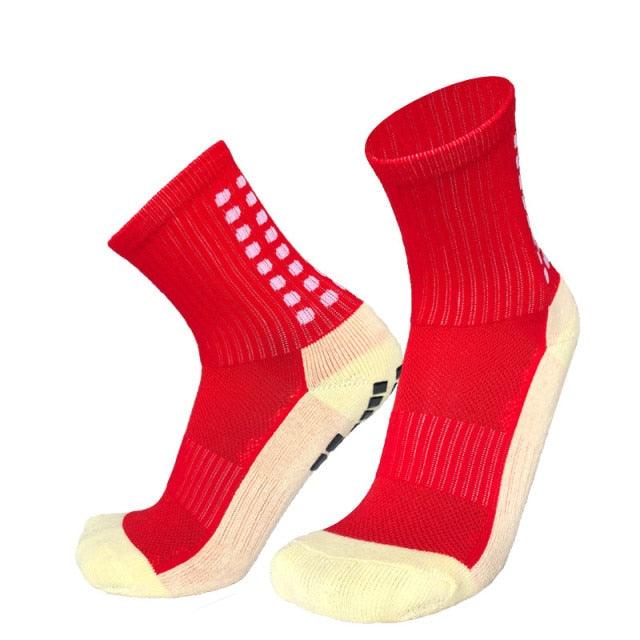 Unisex Cycling Socks Football Socks Round Silicone Suction Cup Grip Anti Slip Soccer Socks Sports Baseball Rugby Socks For Men And Women Stevvex