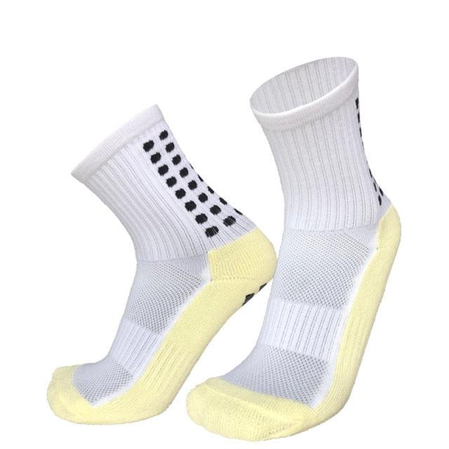 Unisex Cycling Socks Football Socks Round Silicone Suction Cup Grip Anti Slip Soccer Socks Sports Baseball Rugby Socks For Men And Women Stevvex