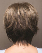 New Style Women Synthetic Mixed Blonde Brown Short Wigs Natural Hair Wigs Heat Resistant Hair Wig for Women Bob Wigs For Black Women Gifts For Black Women Stevvex