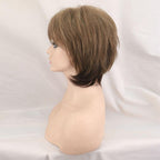 New Style Women Synthetic Mixed Blonde Brown Short Wigs Natural Hair Wigs Heat Resistant Hair Wig for Women Bob Wigs For Black Women Gifts For Black Women Stevvex