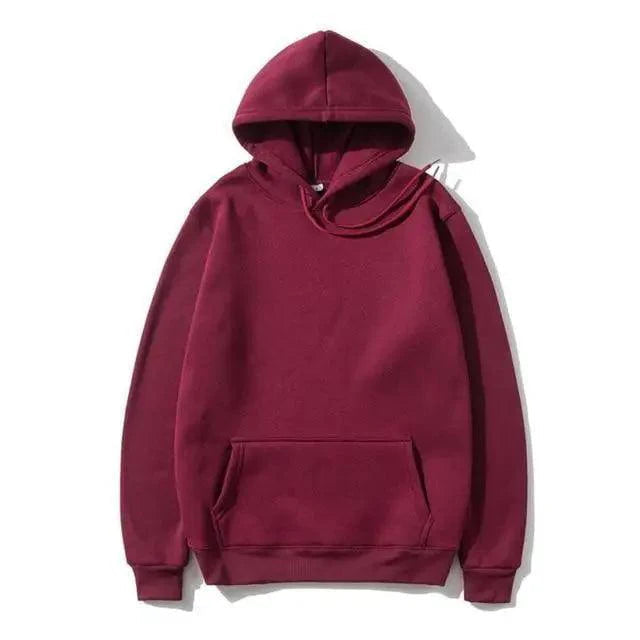 New Stylish Hoodies Sweatshirts Men Fashion Solid Color Red Black Gray Pink Autumn Winter Fleece Hip Hop Hoody Male Solid Color Winter Warm Sweaters For Women Knit Pullover Tops Solid Color Loose Fashion Long Sleeve Blouse Stevvex