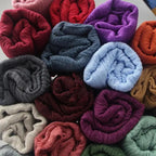 New Stylish Plain Scarf Women Muslim Crinkle Hijab Scarf Female Musulman Soft Cotton Headscarf Islamic Hijab Shawls And Wraps Stevvex