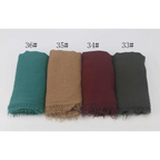 New Stylish Plain Scarf Women Muslim Crinkle Hijab Scarf Female Musulman Soft Cotton Headscarf Islamic Hijab Shawls And Wraps Stevvex