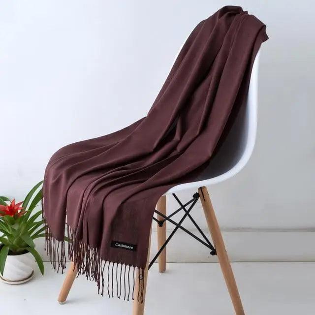 New Stylish Winter Scarf For Ladies Shawls And Wraps Neck Scarves Women Female Stoles Casual Wear Pashmina Scarf and Shawl Soft Women Pashminas Stevvex