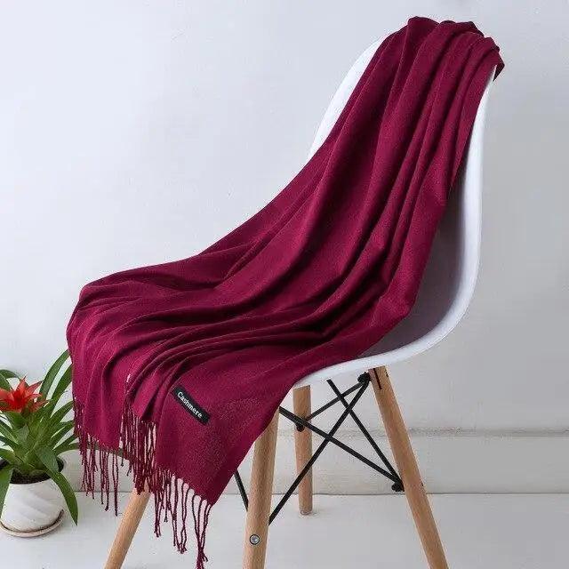 New Stylish Winter Scarf For Ladies Shawls And Wraps Neck Scarves Women Female Stoles Casual Wear Pashmina Scarf and Shawl Soft Women Pashminas Stevvex