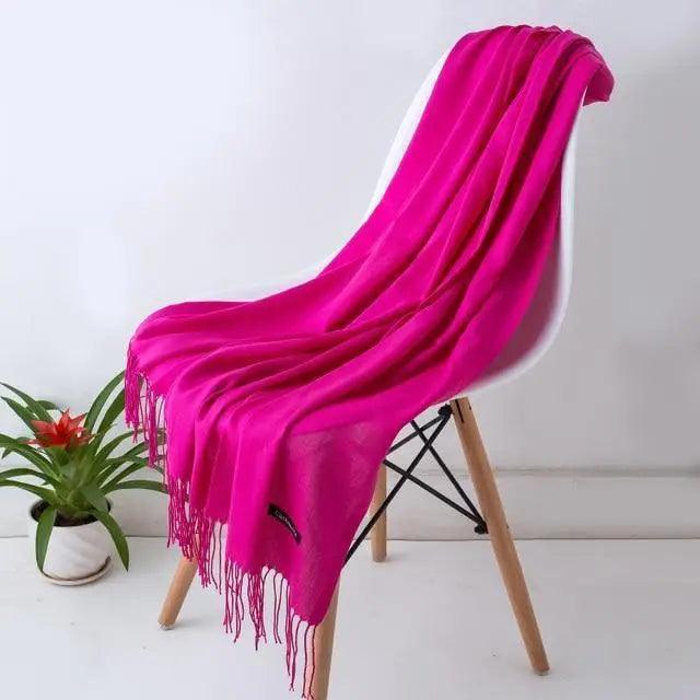 New Stylish Winter Scarf For Ladies Shawls And Wraps Neck Scarves Women Female Stoles Casual Wear Pashmina Scarf and Shawl Soft Women Pashminas Stevvex