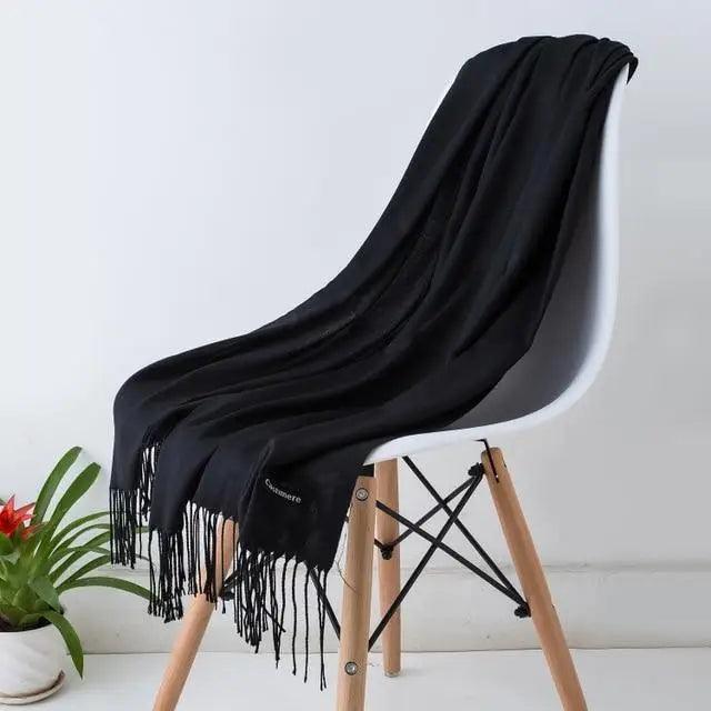 New Stylish Winter Scarf For Ladies Shawls And Wraps Neck Scarves Women Female Stoles Casual Wear Pashmina Scarf and Shawl Soft Women Pashminas Stevvex