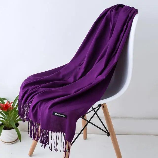 New Stylish Winter Scarf For Ladies Shawls And Wraps Neck Scarves Women Female Stoles Casual Wear Pashmina Scarf and Shawl Soft Women Pashminas Stevvex
