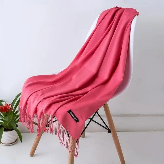 New Stylish Winter Scarf For Ladies Shawls And Wraps Neck Scarves Women Female Stoles Casual Wear Pashmina Scarf and Shawl Soft Women Pashminas Stevvex