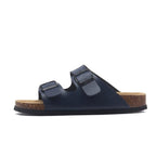 New Summer Beach Slippers Casual Double Buckle Non-slip Clogs Slides Women Slip On Flip Flop Women's Comfort Slides Double Buckle Adjustable EVA Flat Sandals