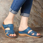 New Summer Fashion Slipper 2021 Buckle Strap Slippers with Comfortable Heel Indoor Outdoor Beach Sandals For Women Stevvex