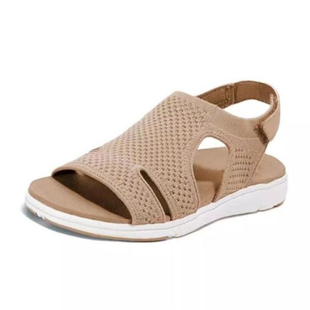 New Summer Women Sandals Shoes Blue Casual Woman Flats Buckle Strap Fashion Beach Shoe Modern Slide Square Open Toe One Band Cute Slip On Flat Dressy Casual Summer Sandals Stevvex