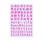 New Super Thin Self-Adhesive  Letter 3d Nail Decal Stickers Manicure Nail Art Decoration Accessories Holographic Old English Character Nail Self-Adhesive Sticker English Font Design Manicure Design Water Sliders Decorations Accessories Stevvex