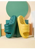 New Thicker EVA Sofa Slides Sole Soft Indoor Slippers Men Women Anti-Slip Sandals Summer Bathroom Platform Shoes Open Toe Soft Slippers Thick Lightweight Non-Slip Shower Bath Cloud Slides Pool Gym House Sandals