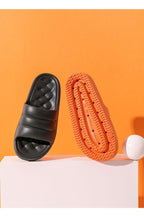 New Thicker EVA Sofa Slides Sole Soft Indoor Slippers Men Women Anti-Slip Sandals Summer Bathroom Platform Shoes Open Toe Soft Slippers Thick Lightweight Non-Slip Shower Bath Cloud Slides Pool Gym House Sandals