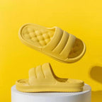 New Thicker EVA Sofa Slides Sole Soft Indoor Slippers Men Women Anti-Slip Sandals Summer Bathroom Platform Shoes Open Toe Soft Slippers Thick Lightweight Non-Slip Shower Bath Cloud Slides Pool Gym House Sandals