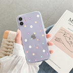New Transparent Love Heart Phone Case For iPhone 11 12 Pro Max Shockproof Silicone Back Cover Cute Heart Pattern For Women Girls Clear Soft Flexible Durable Slim Hard Back Cases Stevvex