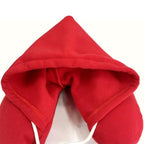 New Travel Hooded U-Shaped Pillow Cushion Car Office Airplane Head Rest Neck Neck Pillow Inflatable Travel Pillow Comfortably Supports The Head Support U-Shaped Luxury Memory Foam Neck Travel Pillow with Hoodie Neck Pillow Stevvex