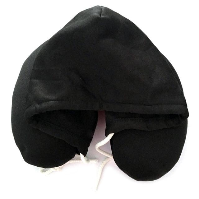 New Travel Hooded U-Shaped Pillow Cushion Car Office Airplane Head Rest Neck Neck Pillow Inflatable Travel Pillow Comfortably Supports The Head Support U-Shaped Luxury Memory Foam Neck Travel Pillow with Hoodie Neck Pillow Stevvex