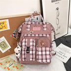 New Trendy Casual Women Purple Backpacks Fashionable Black Cow Pattern Travel Bag And School Bag for Teenager And Girls Stevvex