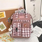New Trendy Casual Women Purple Backpacks Fashionable Black Cow Pattern Travel Bag And School Bag for Teenager And Girls Stevvex