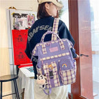 New Trendy Casual Women Purple Backpacks Fashionable Black Cow Pattern Travel Bag And School Bag for Teenager And Girls Stevvex