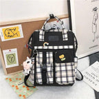 New Trendy Casual Women Purple Backpacks Fashionable Black Cow Pattern Travel Bag And School Bag for Teenager And Girls Stevvex