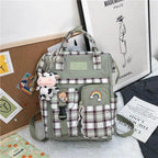New Trendy Casual Women Purple Backpacks Fashionable Black Cow Pattern Travel Bag And School Bag for Teenager And Girls Stevvex