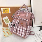 New Trendy Casual Women Purple Backpacks Fashionable Black Cow Pattern Travel Bag And School Bag for Teenager And Girls Stevvex
