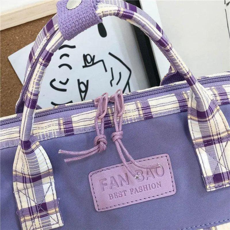 New Trendy Casual Women Purple Backpacks Fashionable Black Cow Pattern Travel Bag And School Bag for Teenager And Girls Stevvex