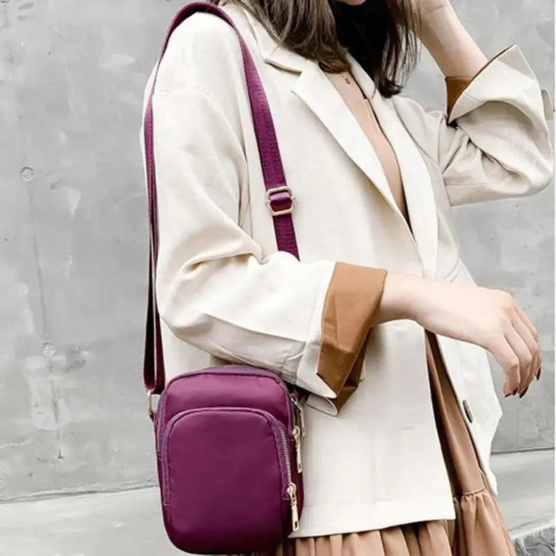 New Trendy Crossbody Zipper  Shoulder Bag For Ladies And Girls Multifunction Handbag Wrist Purse For Females Stevvex