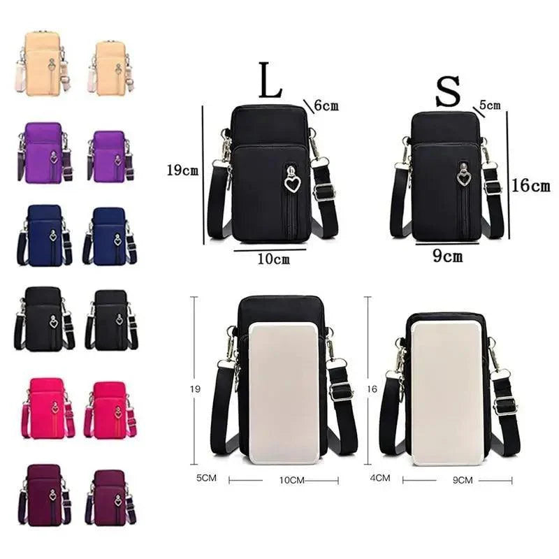 New Trendy Crossbody Zipper  Shoulder Bag For Ladies And Girls Multifunction Handbag Wrist Purse For Females Stevvex
