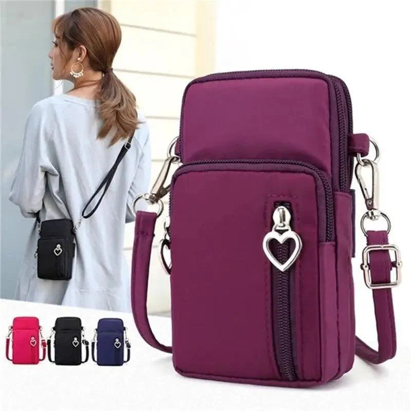 New Trendy Crossbody Zipper  Shoulder Bag For Ladies And Girls Multifunction Handbag Wrist Purse For Females Stevvex
