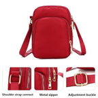 New Trendy Crossbody Zipper  Shoulder Bag For Ladies And Girls Multifunction Handbag Wrist Purse For Females Stevvex