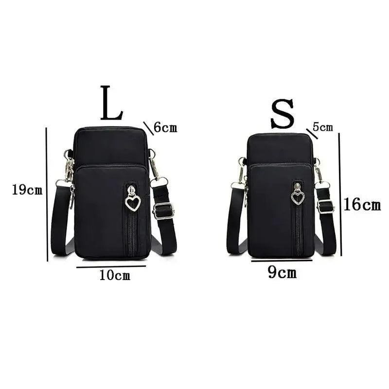 New Trendy Crossbody Zipper  Shoulder Bag For Ladies And Girls Multifunction Handbag Wrist Purse For Females Stevvex