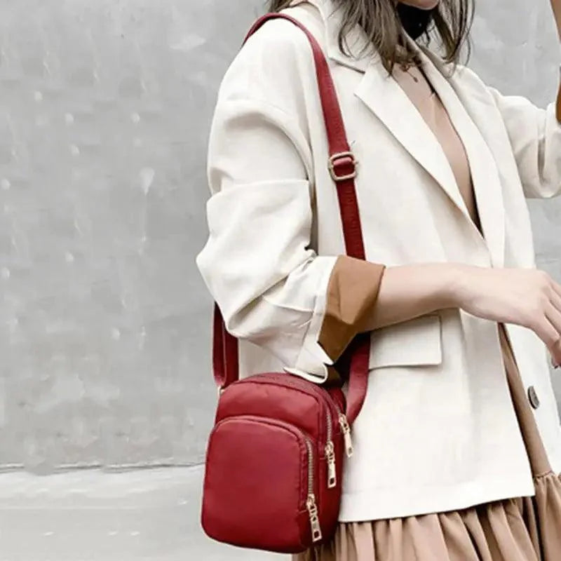 New Trendy Crossbody Zipper  Shoulder Bag For Ladies And Girls Multifunction Handbag Wrist Purse For Females Stevvex