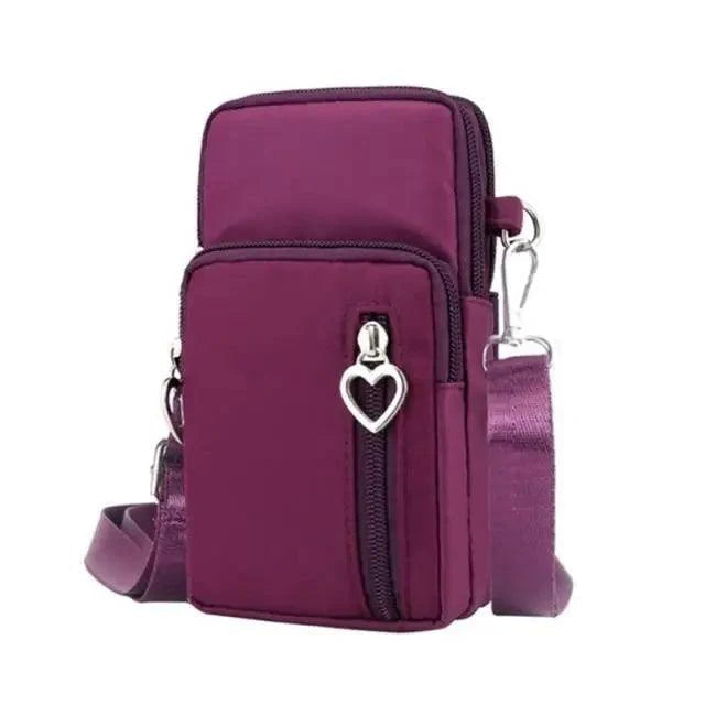 New Trendy Crossbody Zipper  Shoulder Bag For Ladies And Girls Multifunction Handbag Wrist Purse For Females Stevvex