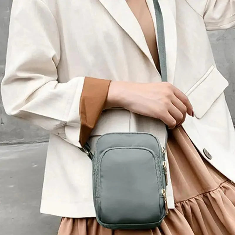 New Trendy Crossbody Zipper  Shoulder Bag For Ladies And Girls Multifunction Handbag Wrist Purse For Females Stevvex